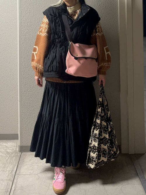 2way Ribbon Puffer Jacket/2WAYリボンパッファージャケット【MAISON