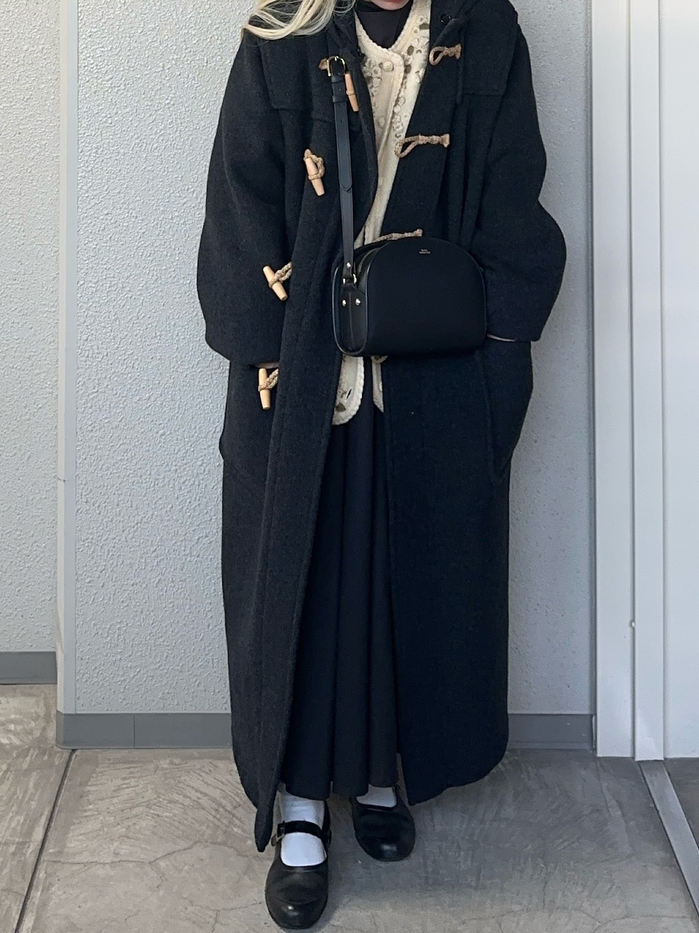 美品 マーガレットハウエル ハリスツイード ダッフルコート チャコールグレー M 1710159247_1000.jpg