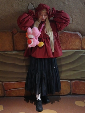 「アイテム（スカート）」を使った、Yuiさん（レディース・158cm）の秋コーディネート