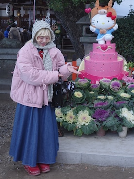 「MIKIO SAKABE（ミキオ サカベ）のアイテム」を使った、Yuiさん（レディース・158cm）の冬コーディネート