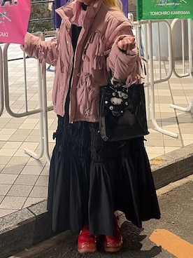 「PERNA（ペルナ）のアイテム」を使った、Yuiさん（レディース・158cm）の冬コーディネート