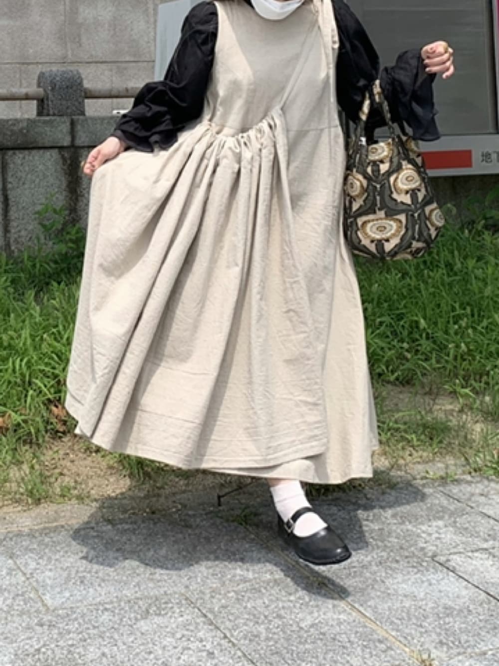 peu pres プープレ たんぽぽジャガード スカート peu pres（プープレ）の「たんぽぽジャカード バッグ（ハンドバッグ