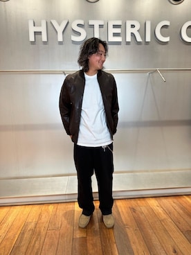 「HYSTERIC GLAMOUR（ヒステリックグラマー）のCIRCLE HEAD Tシャツ2PACS（Tシャツ/カットソー）」を使った、akira_hysさん（メンズ・175cm）の秋コーディネート