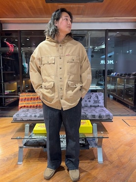 「ワイドパンツ 」｜「アイテム（ブルゾン）」を使った、akira_hysさん（メンズ・175cm）の冬コーディネート