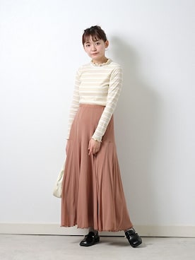 「Crisp（クリスプ）のアイテム」を使った、Crispさん（レディース・157cm）の冬コーディネート