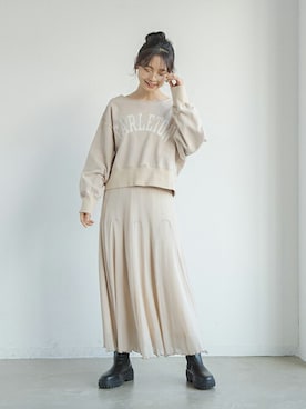 「Crisp（クリスプ）のアイテム」を使った、Crispさん（レディース・161cm）の冬コーディネート