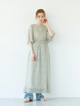 「アイテム（ワンピース、その他）」を使った、Crispさん（レディース・160cm）の春コーディネート