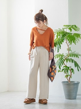 「Crisp」｜Crispさん（レディース・157cm）の夏コーディネート