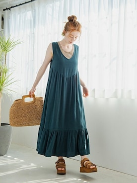 「Crisp」｜Crispさん（レディース・160cm）の夏コーディネート