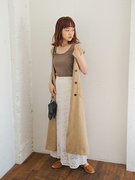 Crispさん（レディース・161cm）の夏コーディネート