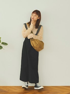 「Crisp（クリスプ）のアイテム（ショルダーバッグ）」を使った、Crispさん（レディース・153cm）の秋コーディネート