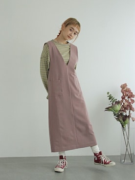 Crispさん（レディース・161cm）の冬コーディネート