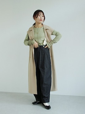 「クリスプ」｜「アイテム（ジャケット/アウター）」を使った、Crispさん（レディース・158cm）の冬コーディネート