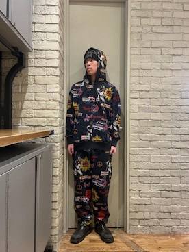 「HYSTERIC GLAMOUR（ヒステリックグラマー）のアイテム（スウェットパンツ）」を使った、seiyaさん（メンズ・175cm）の冬コーディネート