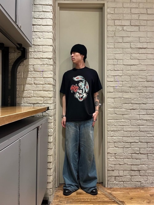 デニムワイドパンツ