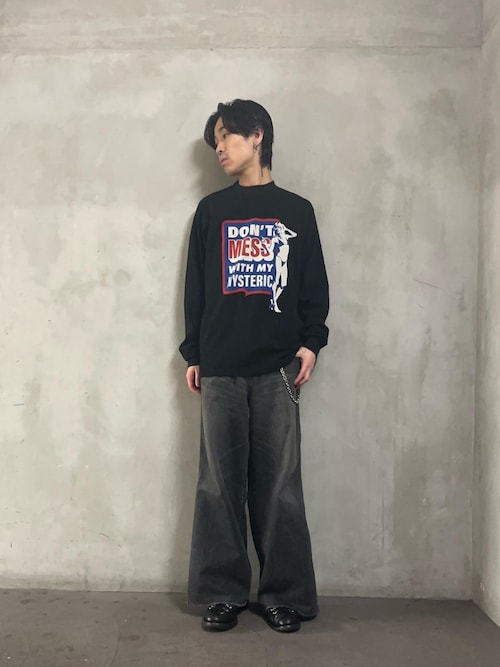 デニムワイドパンツ（デニムパンツ）｜HYSTERIC GLAMOUR（ヒステリック