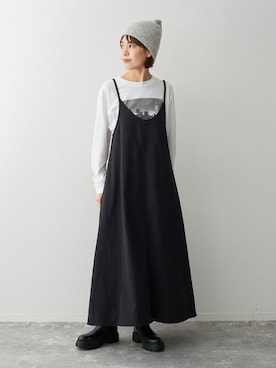 「Spick & Span（スピックアンドスパン）のアイテム（ワンピース）」を使った、Mihoさん（レディース・158cm）の秋コーディネート