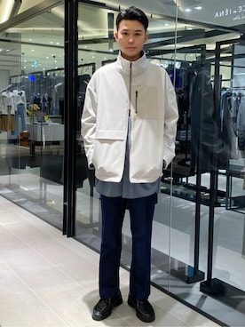 「#今日のコーデ」｜「アイテム（ブルゾン）」を使った、ymk__fkさん（メンズ・175cm）の春コーディネート