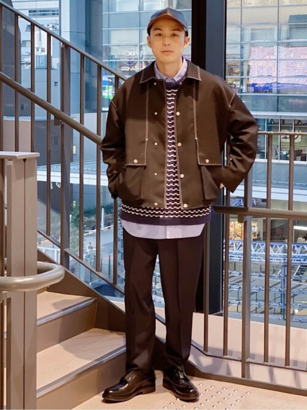 public tokyo ステッチコンビブルゾン PUBLIC TOKYO（パブリックトウキョウ）の「ステッチコンビ