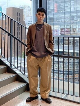「#ジャケット」｜ymk__fkさん（メンズ・175cm）の春コーディネート