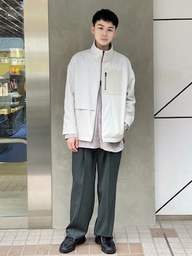 「PUBLIC TOKYO（パブリックトウキョウ）のアイテム（ジャケット/アウター）」を使った、ymk__fkさん（メンズ・175cm）の春コーディネート