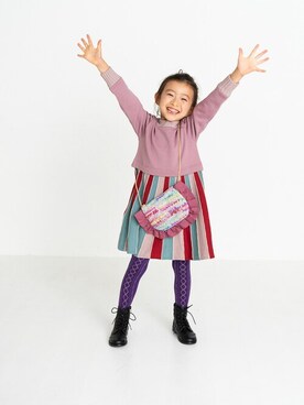 「nino（ニノ）のアイテム」を使った、Wonder apartmentさん（キッズ・110cm）の冬コーディネート