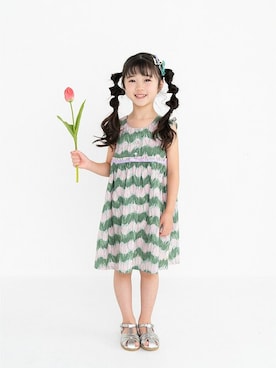 「nino（ニノ）のアイテム」を使った、Wonder apartmentさん（キッズ・110cm）の夏コーディネート