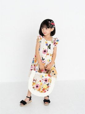 「nino（ニノ）のアイテム」を使った、Wonder apartmentさん（キッズ・110cm）の夏コーディネート