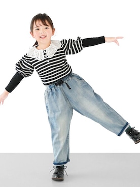「L.COPECK（エルコペック）のアイテム（パンツ）」を使った、Wonder apartmentさん（キッズ・110cm）の秋コーディネート