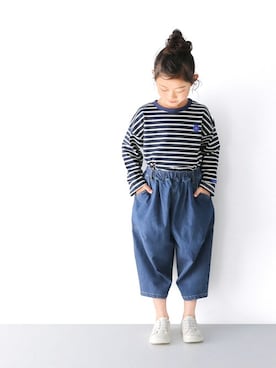 「L.COPECK（エルコペック）のアイテム（パンツ）」を使った、Wonder apartmentさん（キッズ・110cm）の秋コーディネート