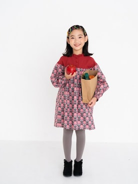「クリスマスコーデ」｜「アイテム（ワンピース/ドレス）」を使った、Wonder apartmentさん（キッズ・110cm）の秋コーディネート