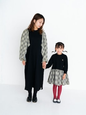 「アイテム（タイツ/ストッキング）」を使った、Wonder apartmentさん（キッズ・110cm）の冬コーディネート