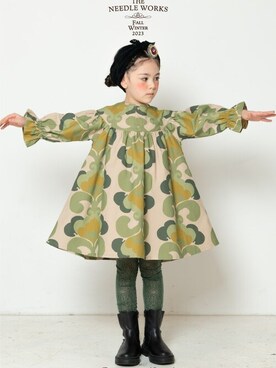 「NEEDLE WORKS（ニードルワークス）のアイテム」を使った、Wonder apartmentさん（キッズ・120cm）の冬コーディネート