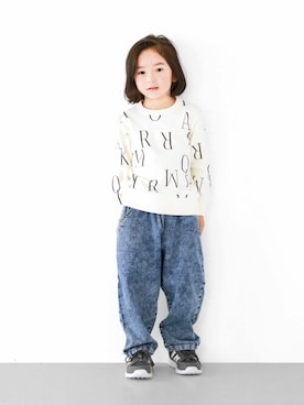 「L.COPECK（エルコペック）のアイテム（パンツ）」を使った、Wonder apartmentさん（キッズ・110cm）の冬コーディネート