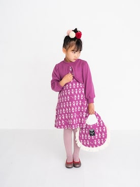 「猫柄」｜Wonder apartmentさん（キッズ・130cm）の冬コーディネート