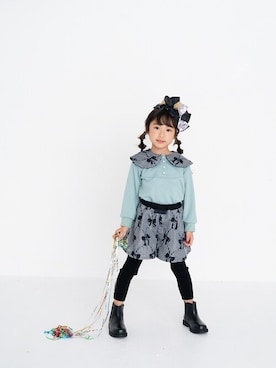 「nino（ニノ）のアイテム」を使った、Wonder apartmentさん（キッズ・120cm）の冬コーディネート