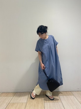 「MANASTASH（マナスタッシュ）のアイテム（ワンピース/ドレス）」を使った、小林さん（レディース・155cm）の春コーディネート