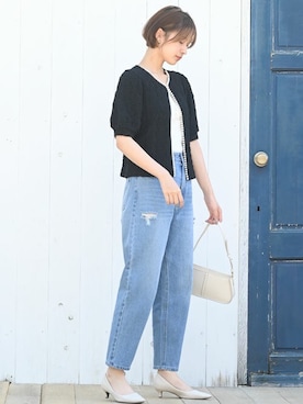 「rps（アールピーエス）のアイテム（カーディガン/ボレロ）」を使った、rps_freakさん（レディース・164cm）の春コーディネート