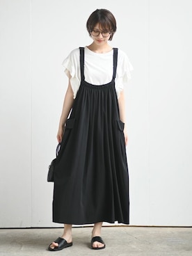 「rps（アールピーエス）のアイテム（ジャンパースカート）」を使った、rps_freakさん（レディース・164cm）の夏コーディネート