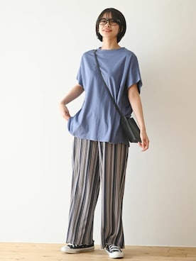 「rps（アールピーエス）のアイテム（Tシャツ/カットソー）」を使った、rps_freakさん（レディース・164cm）の夏コーディネート