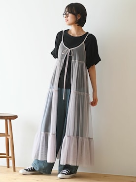 「rps（アールピーエス）のアイテム（Tシャツ/カットソー）」を使った、rps_freakさん（レディース・164cm）の夏コーディネート