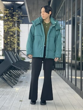 「PUBLIC TOKYO（パブリックトウキョウ）のアイテム（ダウンジャケット/コート）」を使った、Kosuke Sugitaさん（メンズ・177cm）の冬コーディネート