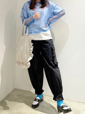 「IamI in fact…」｜アトリエドゥサボンさん（レディース・166cm）の春コーディネート