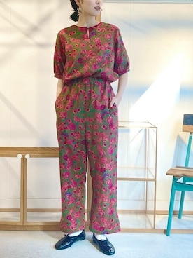 「I am I in fact...（アイアムアイインファクト）のアイテム」を使った、アトリエドゥサボンさん（レディース・160cm）の春コーディネート