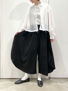 「I am I in fact...（アイアムアイインファクト）のアイテム（ジャケット/アウター）」を使った、アトリエドゥサボンさん（レディース・157cm）の夏コーディネート
