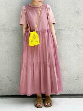 「I am I in fact...（アイアムアイインファクト）のアイテム」を使った、アトリエドゥサボンさん（レディース・153cm）の夏コーディネート