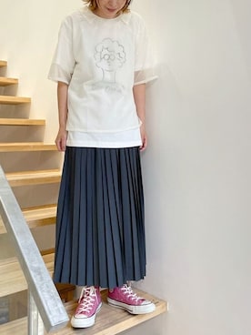 「IamI in fact…」｜アトリエドゥサボンさん（レディース・161cm）の夏コーディネート