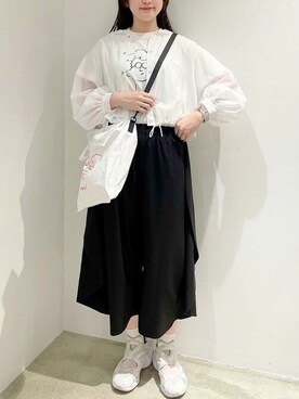 「I am I in fact...（アイアムアイインファクト）のアイテム（ジャケット/アウター）」を使った、アトリエドゥサボンさん（レディース・166cm）の夏コーディネート