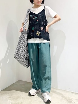 アトリエドゥサボンさん（レディース・157cm）の夏コーディネート