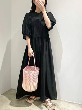 「I am I in fact...（アイアムアイインファクト）のアイテム」を使った、アトリエドゥサボンさん（レディース・148cm）の夏コーディネート